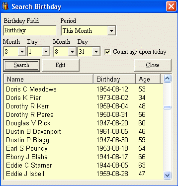 age calculate birthdate